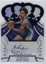 2019 Panini Crown Royale Rookie Autographs Jordan Poole #CR-JPL card