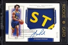 2019 Panini National Treasures Jordan Poole #119 card