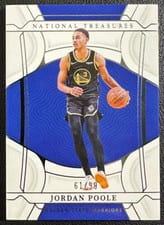 2021-22 Panini National Treasures Base Set Jordan Poole #33 card