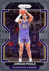 2021-22 Panini Prizm Base Set Jordan Poole #222 card