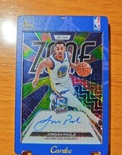 2021-22 Panini Spectra In The Zone Autographs Jordan Poole #ITZ-JPL card
