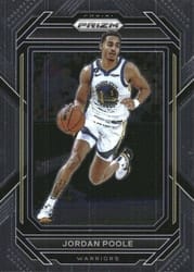 2022-23 Panini Prizm Base Set Jordan Poole #102 card