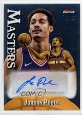 2024-25 Finest Masters Autographs Jordan Poole #MA-JP card