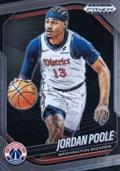 2024-25 Panini Prizm Black Base Set Jordan Poole #67 card