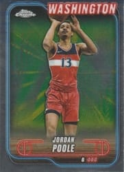 2024-25 Topps Chrome Base Set Jordan Poole #8 card