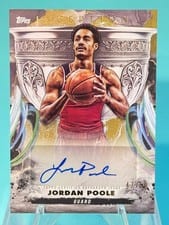 2024-25 Topps Inception Grail Chasing Signatures Jordan Poole #GCS-JP card