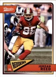 2018 Panini Classics Base Set Jordan Reed #99 card