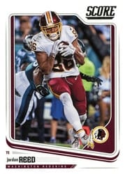 2018 Score Base Set Jordan Reed #329 card