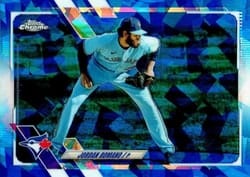2021 Topps Chrome Update Sapphire Edition Base Set Jordan Romano #US53 card