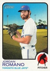 2022 Topps Heritage Base Set Jordan Romano #500 card