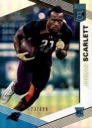 2019 Donruss Elite Base Set Jordan Scarlett #161 card