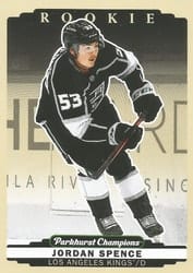 2022-23 Parkhurst Champions Base Set Jordan Spence #296 card