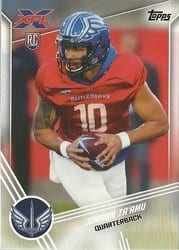 2020 Topps XFL Base Set Jordan Ta’amu #116 card