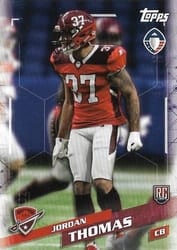 2019 Topps AAF Base Set Jordan Thomas #77 card