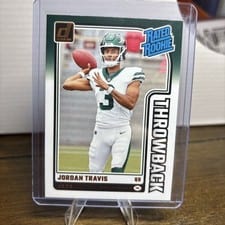 2024 Donruss Rated Rookies Throwback Jordan Travis #39 card