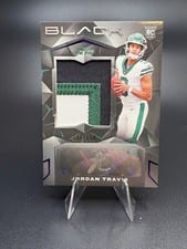 2024 Panini Black Rookie Patch Autographs Jordan Travis #223 card