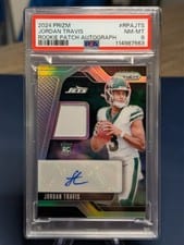 2024 Panini Prizm Rookie Patch Autographs Jordan Travis #RPA-JTS card