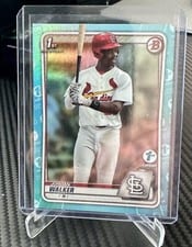 2020 Bowman Draft 1st Edition Jordan Walker Sky Blue Foil #BD-57 card