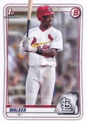 2020 Bowman Draft Base Set Jordan Walker #BD-57 card