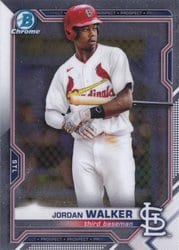 2021 Bowman Chrome Prospects Jordan Walker #BCP-146 card
