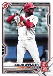 2021 Bowman Draft Base Set Jordan Walker #BD-187 card