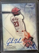 2021 Bowman Sterling Prospect Autographs Jordan Walker #BSPA-JW card