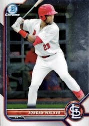 2022 Bowman Chrome Prospects Jordan Walker #BCP-20 card