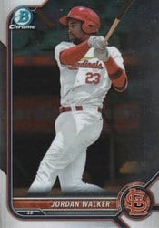 2022 Bowman Chrome Prospects Jordan Walker #BCP-221 card