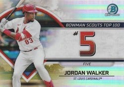 2023 Bowman Bowman Scouts Top 100 Jordan Walker #BTP-5 card