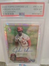 2023 Topps Chrome Logofractor Edition Autographs Jordan Walker #RCA-JW card