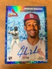 2023 Topps Chrome Platinum Anniversary Autographs Jordan Walker #CPA-JWA card
