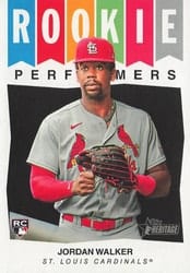 2023 Topps Heritage Rookie Performers Jordan Walker #RP-6 card