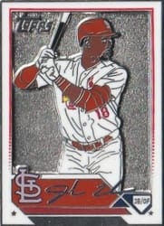 2023 Topps Update Enamel Pin Jordan Walker #9 card