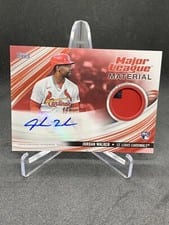 2023 Topps Update Major League Material Autographs Jordan Walker #MLMA-JW card
