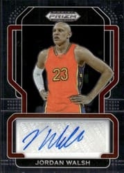 2022 Panini Prizm Draft Picks Freshman Signatures Jordan Walsh #FS-JWA card