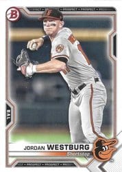 2021 Bowman Prospects Jordan Westburg #BP-98 card