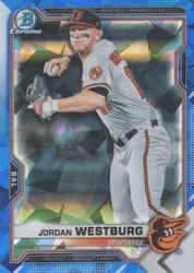 2021 Bowman Sapphire Edition Base Set Jordan Westburg #BCP-98 card