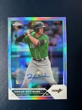 2023 Topps Pro Debut Chrome Autographs Refractor Jordan Westburg #PDC-143 card