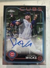 2024 Topps Chrome Update Autographs Jordan Wicks #AC-JW card