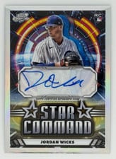 2024 Topps Cosmic Chrome Star Command Autographs Jordan Wicks #SCA-JW card