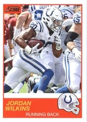 2019 Score Base Set Jordan Wilkins #56 card