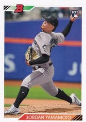 2020 Bowman Heritage Base Set Jordan Yamamoto #6 card