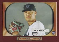2020 Topps Archives 1955 Bowman Archives Jordan Yamamoto #B55-4 card