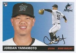 2020 Topps Archives Base Set Jordan Yamamoto #91 card