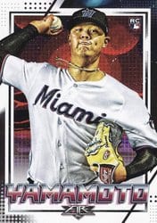 2020 Topps Fire Base Set Jordan Yamamoto #141 card