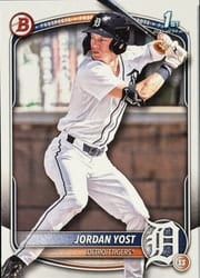 2025 Bowman Draft Base Set Jordan Yost #BD-162 card