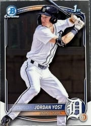 2025 Bowman Draft Chrome Jordan Yost #BDC-162 card