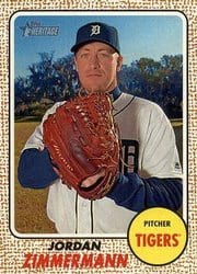 2017 Topps Heritage Base Set Jordan Zimmermann #40 card
