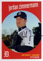2018 Topps Archives Base Set Jordan Zimmermann #83 card