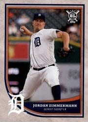 2018 Topps Big League Base Set Jordan Zimmermann #224 card